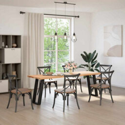 Berkfield Console Table Legs U-Shaped 2 Pcs Black 28X(72-73) Cm Steel - thumbnail 3