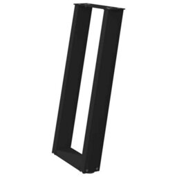 Berkfield Console Table Legs U-Shaped 2 Pcs Black 28X(72-73) Cm Steel - thumbnail 4