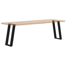Berkfield Console Table Legs U-Shaped 2 Pcs Black 28X(72-73) Cm Steel - thumbnail 8