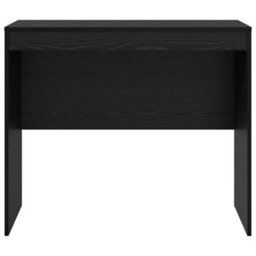 Berkfield Writing Desk Black Oak Engineered Wood 100 X 50 X 76 Cm Durable - thumbnail 4
