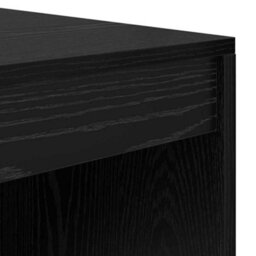 Berkfield Writing Desk Black Oak Engineered Wood 100 X 50 X 76 Cm Durable - thumbnail 7