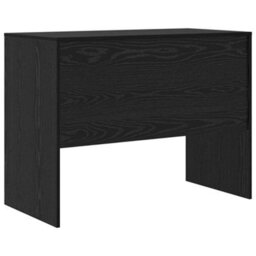 Berkfield Writing Desk Black Oak Engineered Wood 100 X 50 X 76 Cm Durable - thumbnail 6