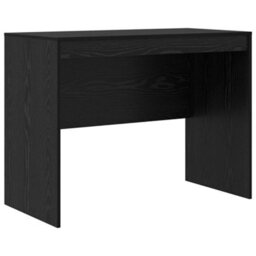 Berkfield Writing Desk Black Oak Engineered Wood 100 X 50 X 76 Cm Durable - thumbnail 2