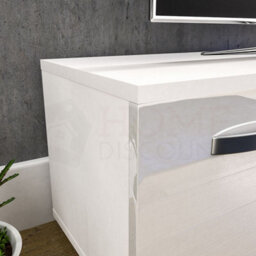 Lassic Vida Designs Cosmo White 2 Door Led Tv Unit 120Cm Sideboard Cabinet - thumbnail 6