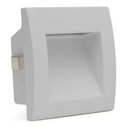 Luminosa Lighting Luminosa Zilo Outdoor Recessed Wall Lamp Grey Led 3.6W Cct 2700-3200-4000K Ip65 On-Off - thumbnail 1