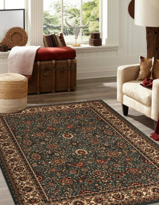RugsX Wool Carpet Kashqai 4362 410 Ornament Green / Beige  200X300 Cm - image 1