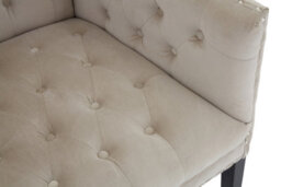 Orsina Modern Camel Velvet 2 Seat Sofa, Mid Century Design Modern Sofa For Livingroom, Luxurious Two Seater Sofa - thumbnail 4