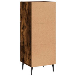Berkfield Modern Sideboard Smoked Oak 34.5X34X90 Cm Engineered Wood - thumbnail 8