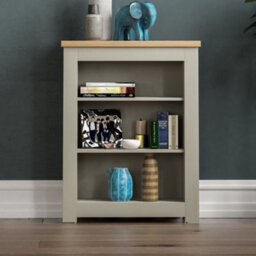 Lassic Vida Designs Arlington Grey 3 Tier Bookcase Freestanding Shelving Unit (H)750mm (W)600mm (D)240mm - thumbnail 3