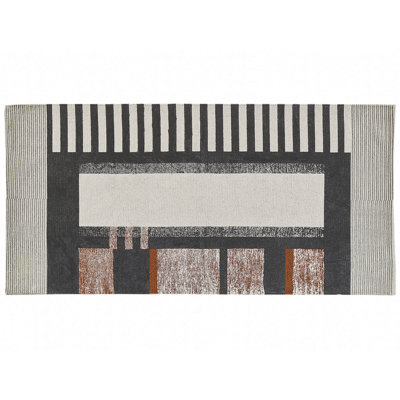 Beliani Rug Kakinada Multicolour 80 X 150 Cm Cotton - image 1
