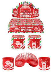 Pack Of 6 Red Christmas Springs 6.5Cm