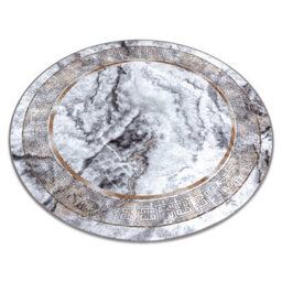 RugsX Miro 51199.805 Circle Washing Carpet Marble, Greek Anti-Slip - Grey /   Circle 160 Cm - thumbnail 4