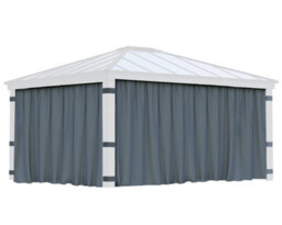 Canopia by Palram Canopia Curtain Set For Dallas 4.9X4.3  Garden Gazebo - 4Pc - thumbnail 2