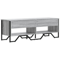 Berkfield Tv Cabinet Grey Sonoma 122X34X41 Cm Engineered Wood - thumbnail 6