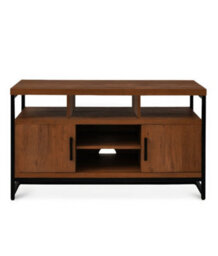 147Cm Wooden Tv Stand With 2 Doors, Media Entertainment Center With 2-Tier Shelves,modern Tv Cabinet, 147X61X46 Cm For 65 Inch Tv - thumbnail 8