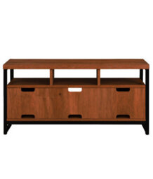 147Cm Wooden Tv Stand With 2 Doors, Media Entertainment Center With 2-Tier Shelves,modern Tv Cabinet, 147X61X46 Cm For 65 Inch Tv - thumbnail 2