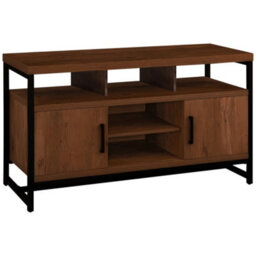 147Cm Wooden Tv Stand With 2 Doors, Media Entertainment Center With 2-Tier Shelves,modern Tv Cabinet, 147X61X46 Cm For 65 Inch Tv - thumbnail 1