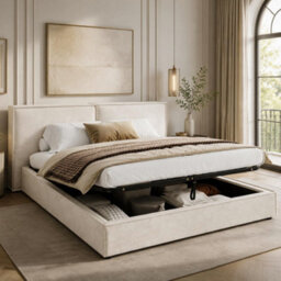 Super King Ottoman Storage Bed With Split Headboard - thumbnail 1