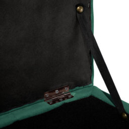 Beliani Velvetique Green Velvet Ottoman Tufted Storage Bench - Tufted Storage Ottoman With Lift-Top Lid, W72 X D42 X H40Cm - thumbnail 6