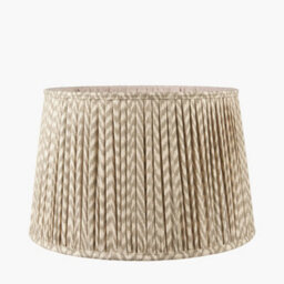 Pacific Lifestyle 45Cm Taupe Chevron Pleat Table Lampshade