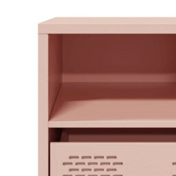 Berkfield Tv Cabinet Pink 68X39X43.5 Cm Cold-Rolled Steel - thumbnail 9