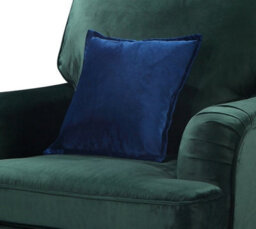 1 Seater Sofa Chair In Bottle Green Velvet Fabric - thumbnail 4