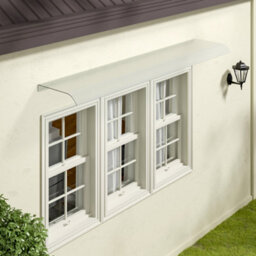 Thehotsale Window Awning Door Canopy Modern Pet Material Front Door Canopy Window Door Cover For Rain Snow Protection 160 X 40 Cm - thumbnail 2
