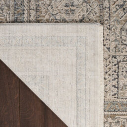 Ivory Grey Traditional Abstract Rug Easy To Clean Dining Room-160Cm X 239Cm - thumbnail 9