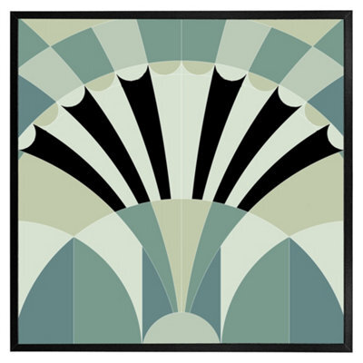 "Andrew Lee Green Geo Arches (Picutre Frame) / 12X12"" / Oak" - image 1