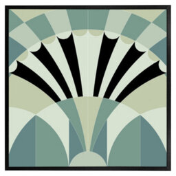 "Andrew Lee Green Geo Arches (Picutre Frame) / 12X12"" / Oak" - thumbnail 4
