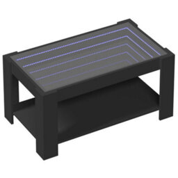 Berkfield Coffee Table With Led Black 93X53X45 Cm Engineered Wood - thumbnail 3