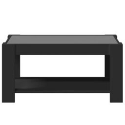 Berkfield Coffee Table With Led Black 93X53X45 Cm Engineered Wood - thumbnail 6