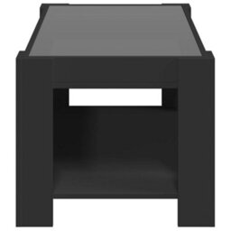 Berkfield Coffee Table With Led Black 93X53X45 Cm Engineered Wood - thumbnail 7