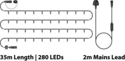 Eagle Connect Led String Lights Black Rubber Warm White 35M - thumbnail 2