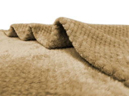 Waffle Flannel Fleece Throw Blanket Soft Warm Sofa Bed Travel (Mink, Double) - Pack Of 2 - thumbnail 2