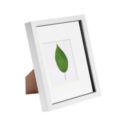 "Nicola Spring 3D Box Photo Frame - 8 X 10"" With 4 X 6"" Mount - White/white" - thumbnail 1