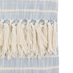 Gallery™ Blue & White Striped Woven Striped Throw (L) 170Cm X (W) 130Cm - thumbnail 6
