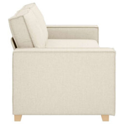 Vidaxl Sofa With Pillow Beige 220 X 78 X 84 Cm Linen - thumbnail 5