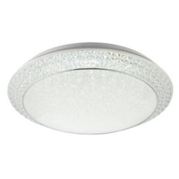 Luminosa Lighting Luminosa Ronja Decorative Flush Ceiling Light White Led Dimmable 3000-6000K Remote Control - thumbnail 1