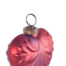 Beliani Set Of 4 Baubles Feriable Glass Red - thumbnail 8