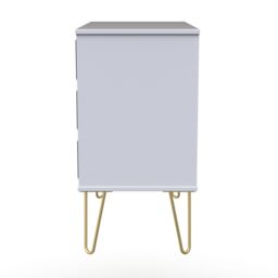 Cube Ready Assembled Matt Indigo & White No Effect 3 Drawer Wide Chest (H)695mm (W)765mm (D)415mm - thumbnail 6