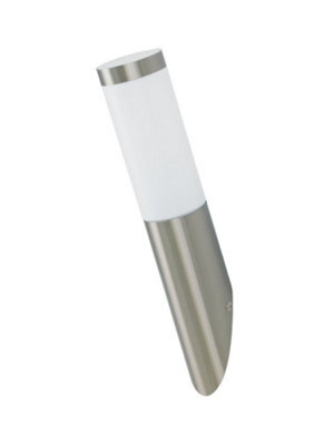 Luminosa Lighting Luminosa St021 Outdoor Modern Wall Light Nickel, Ip44 37.6X15.5X7.6Cm