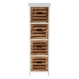Orsina Stylish Compact 4 Drawers Chest, Modern Chest Of Drawers For Livingroom, Minimalist Storage Chest For Lounge - thumbnail 1