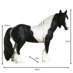Animal Crackers Large 26Cm Piebald Black & White Cob Figurine By Leonardo,  Gift Boxed - thumbnail 2