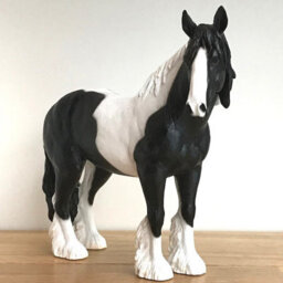 Animal Crackers Large 26Cm Piebald Black & White Cob Figurine By Leonardo,  Gift Boxed - thumbnail 3