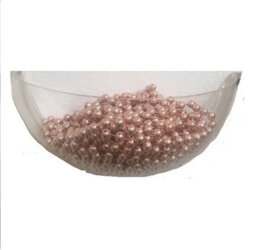 Decoris Bead Chain Garland Christmas Tree Decoration Blush Pink Shatterproof Bead 10M - thumbnail 2