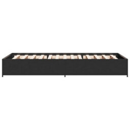Berkfield Bed Frame Without Mattress Black 90X190 Cm Single - thumbnail 5