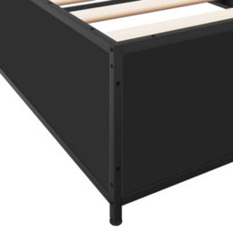 Berkfield Bed Frame Without Mattress Black 90X190 Cm Single - thumbnail 7