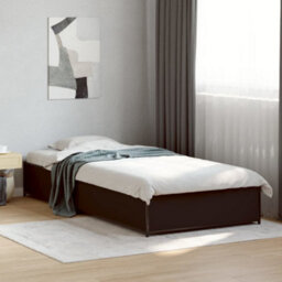 Berkfield Bed Frame Without Mattress Black 90X190 Cm Single - thumbnail 1