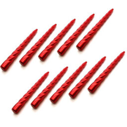 "SolaDirect Tapered Dinner Candles, Table Spiral Candles, Pack Of 10, Decorative Household Candles, Up To 7 Hours, 23 Cm / 9"" (Red Metallic)" - thumbnail 5